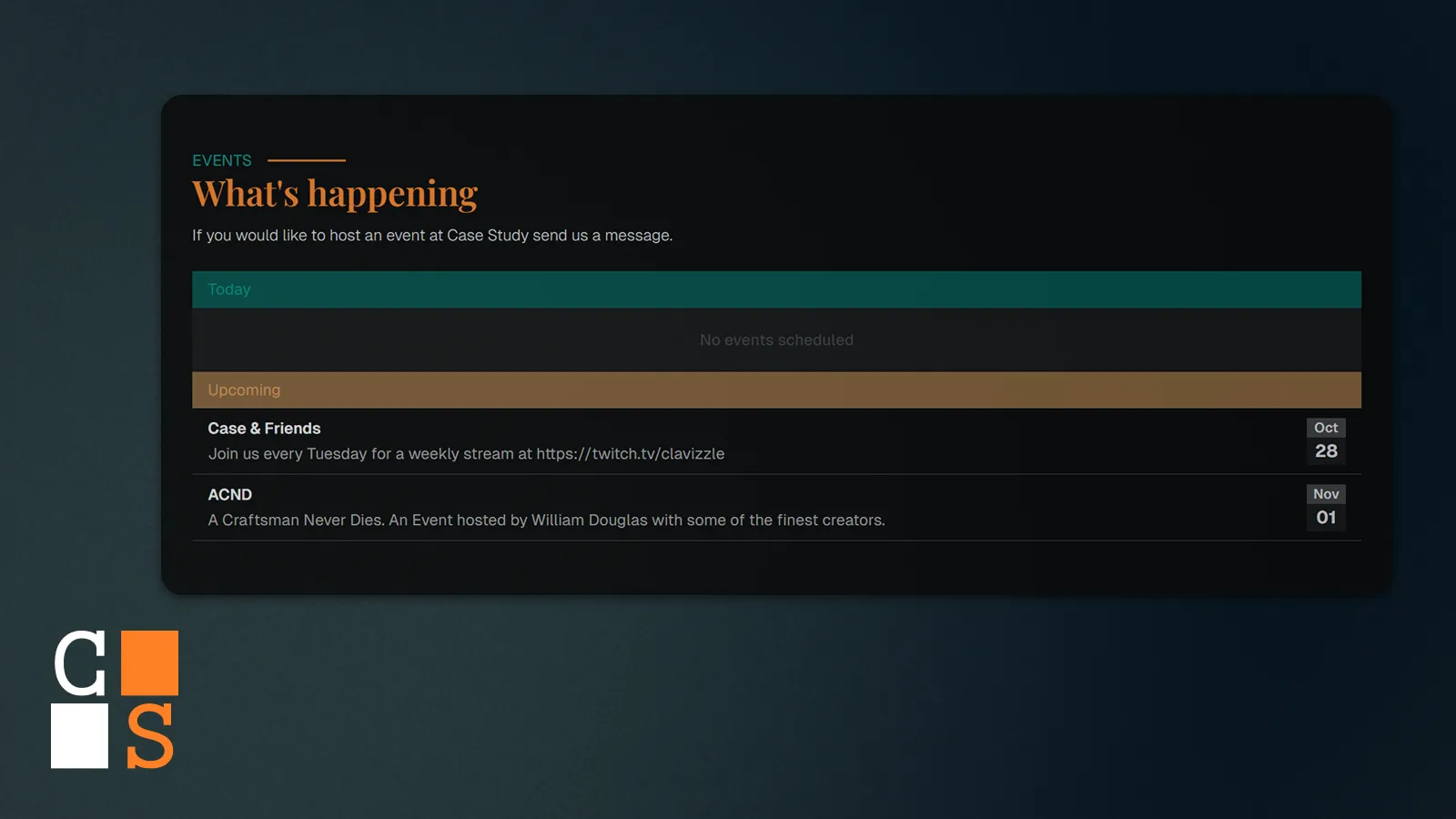 Building a Dynamic Events Component for a Coffee Shop Website